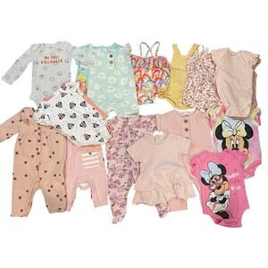 New Born Baby Girl Clothing Infant 0-3 Months 19 Pieces Bundle
